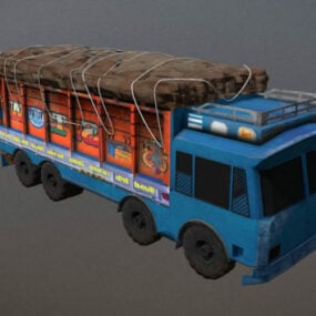 Indisk køretøjstransport lastbil 3d-model