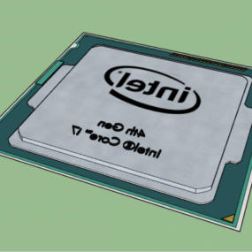 Intel Cpu I7 דגם תלת מימד