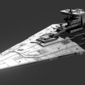 Invictus Sci-Fi-Raumschiff-Design 3D-Modell
