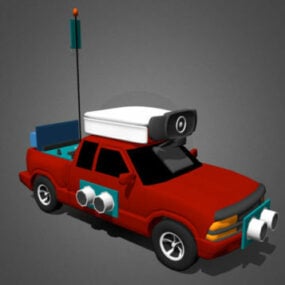 Model 3D samochodu naukowego Lot Truck