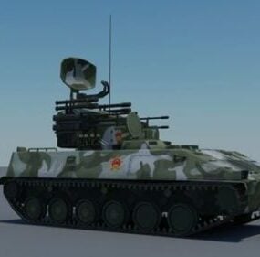 Lowpoly 3д модель военного танка