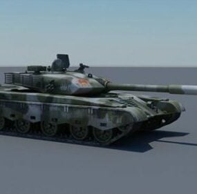 아이언 마운틴 Mbt 탱크 Type-99 3d 모델