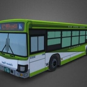 Modelo 3d do veículo de ônibus Isuzu