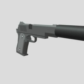 Mauser C96 Pistol Gun 3d model