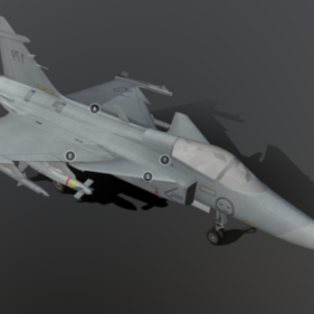 Avion Jas39 Gripen modèle 3D