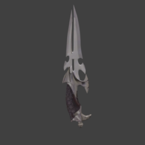 Šakal Faith Sword Zbraň 3D model