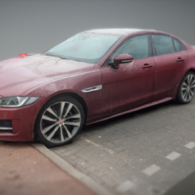 Voiture Jaguar Xe 2015 modèle 3D
