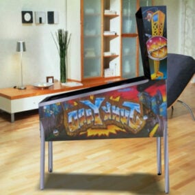 Máquina de pinball del juego Junk Yard modelo 3d