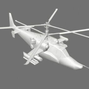 小型公用事业直升机 3d model