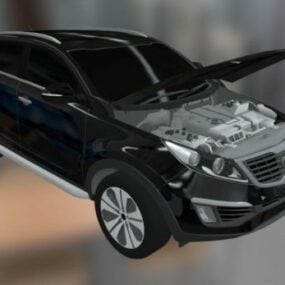 3D model auta Kia Sportage Sedan