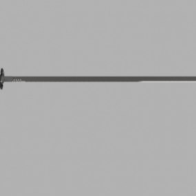 3д модель Японского меча Катана