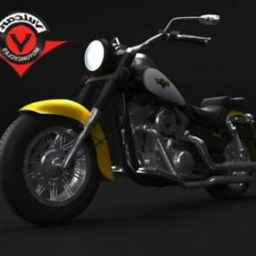 Sport Kawasaki Motorcykel 3d model