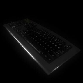 Model 3d Tombol Hitam Keyboard Komputer