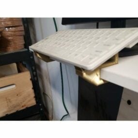 Keyboard Shelf Printable 3d model