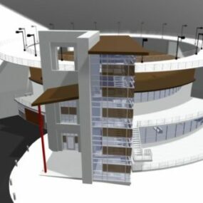 Keystone House Building Design 3d-modell
