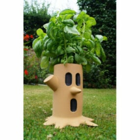 Whispy Plant Pot Printable 3d model