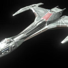 Klingon Sci-Fi ruimteschip 3D-model