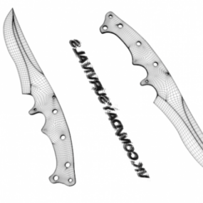 3d модель зброї ножа