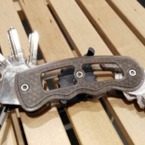 چاقو شکل کلید سازمان دهنده مدل سه بعدی قابل چاپ