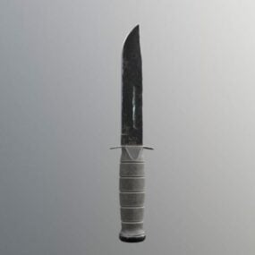 דגם תלת מימד של נשק תקיפה סכין