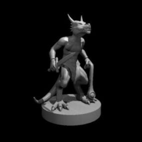 Kobold Game Character Sculpture 3d model