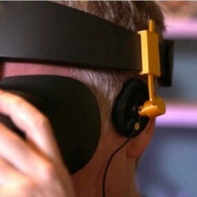 Printable Headphone Holder For Oculus 3d model