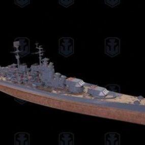 克雷姆尔海军巡洋舰3d模型