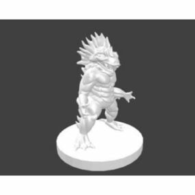 Modelo 3D do personagem do jogo Monstro Kuo-toa