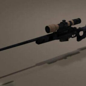 Senjata L11a3 Sniper Rifle Gun model 3d