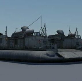 Lcac-27 Military Hovercraft 3d model