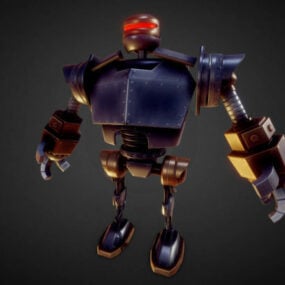 Futuristic Ld Robot Character 3d model