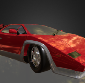 Voiture Lamborghini Countach 5000 modèle 3D