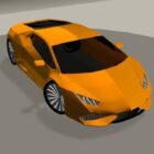 Orange Lamborghini Huracan Car