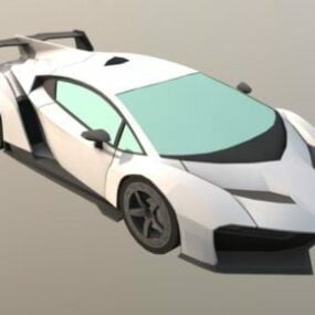 Blanc Lamborghini Murcielago Roadsmodèle 3D de Ter