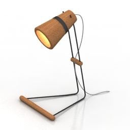 Desk Lamp Cork Design 3d model