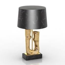 Modern Lamp Brass Material 3d model