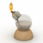 Oil Lamp Bulb Stylized Lighting