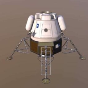 Modello di lander dell'astronave Modello 3d