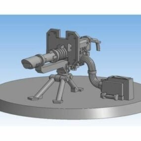 Mô hình điêu khắc vũ khí hạng nặng Canon 3d
