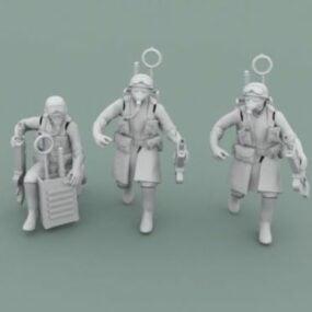 Personnage d'opérateur de guerrier de la Légion modèle 3D