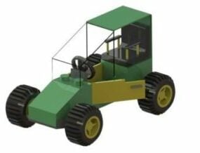 Lowpoly लेगो कार 3डी मॉडल