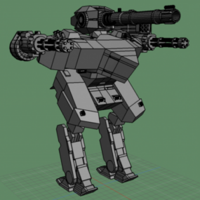 Robot Mech Scifi Warrior 3d model
