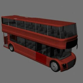 London Bus Vehicle 3d model
