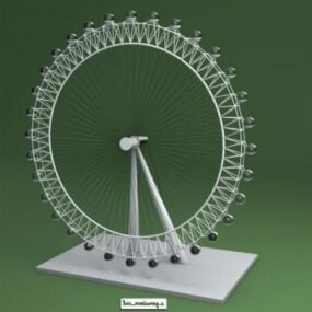 مدل سه بعدی ساختمان چشم لندن
