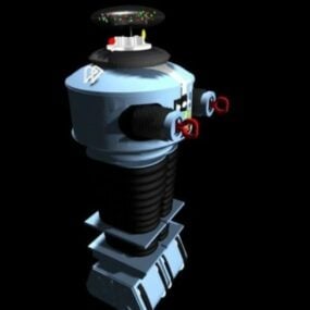 Tierroboter mit Controller 3D-Modell