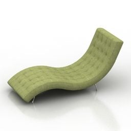 Chaise longue d'extérieur modèle 3D
