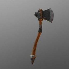 Low Poly Weapon Axe 3d model