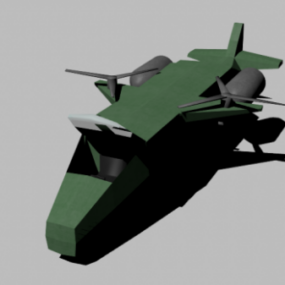 Helikopter laag poly 3D-model
