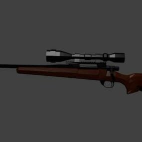 Gun Hunting Rifle Weapon 3d model