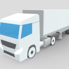 Low Poly Truck 3D-malli